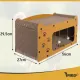 Дряпапка для котів двоповерхова з будиночком Purlov 27016